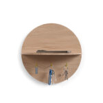 Wooden Round Key Holder Shelf