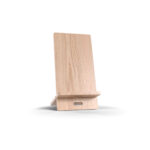 Wooden Vertical Mobile Stand with USB Hole Space - Image 5