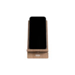 Wooden Vertical Mobile Stand with USB Hole Space - Image 4