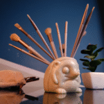 Cute desk decor, kawaii desk accessory, unique desk gift, animal desk sculpture, quirky office decor