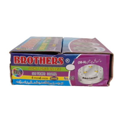 Brothers Porcelain White Socket