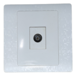GRANDI T.V SOCKET SINGLE WHITE