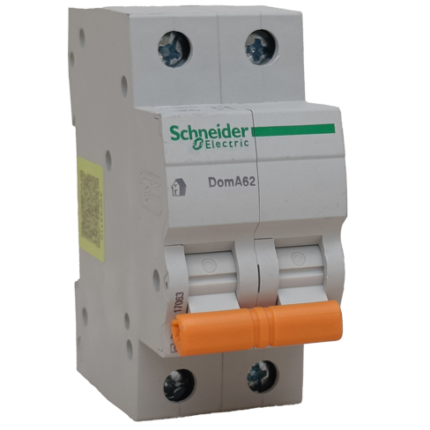 Schneider 63A 2P Breaker Grey