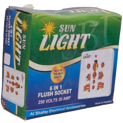 Sun Light Flush Socket Multi Socket