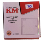 KM Safety Sheet China Box 3x3