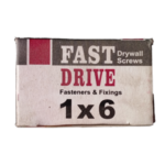 Fast Driver Black Screw 1" x 6