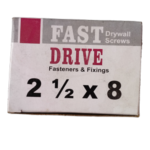 Fast Driver Black Screw 2-1/2 x 8