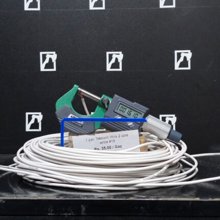 1 pair Telecom Wire 2 core white #15