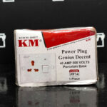 Power Plug Genius Decent Porclain Base KM PP14