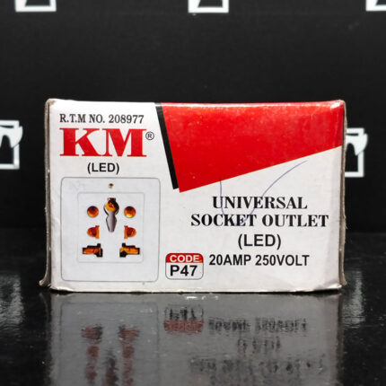 Universal Socket Flush LED KM P47